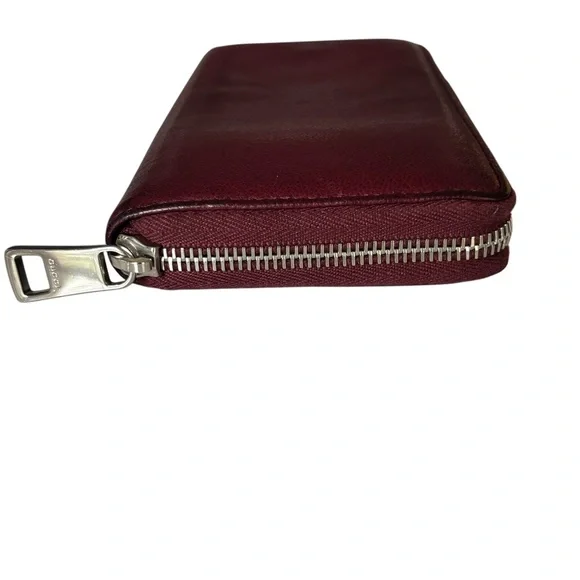 GUCCI Soho Leather Zip Around Wallet Cherry - Picture 8 of 14